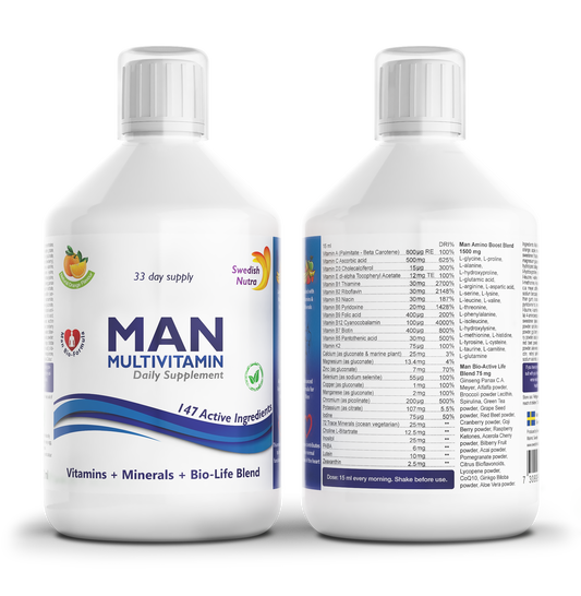 Swedish Nutra Multivitamín Multivitamín pre mužov 500ml