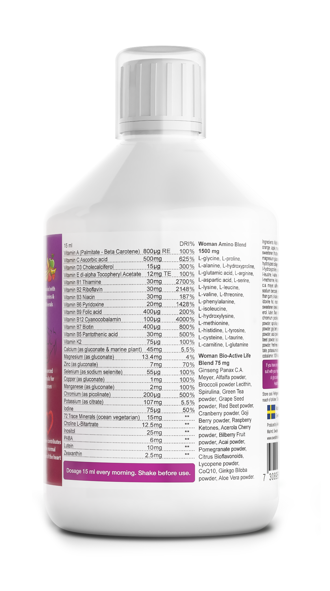 multivitamin pre ženy zloženie